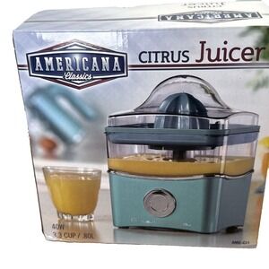 AMERICANA Classics Citrus Juicer 3.3 Cup Teal Retro